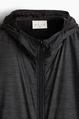 Veste de running déperlante Loose Fit - Noir — photo 4
