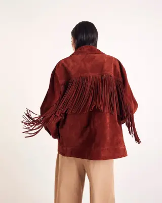 Veste Augustin croute brique — photo 3