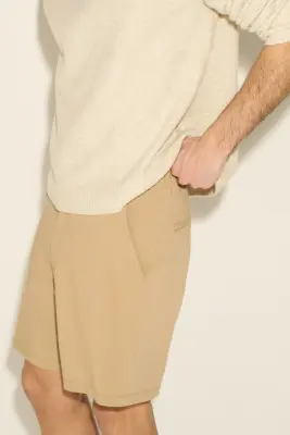 Short chino Four-way Stretch Loose Fit - Beige — photo 5
