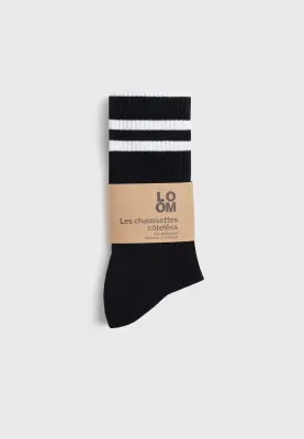 Les chaussettes côtelées - Noir — photo 4