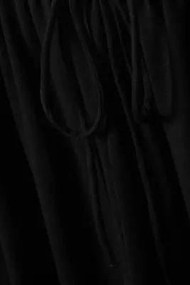 Pantalon bouffant mi-haut doux - Noir — photo 4