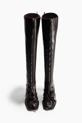 Bottes de hauteur genou - Marron foncé — photo 4