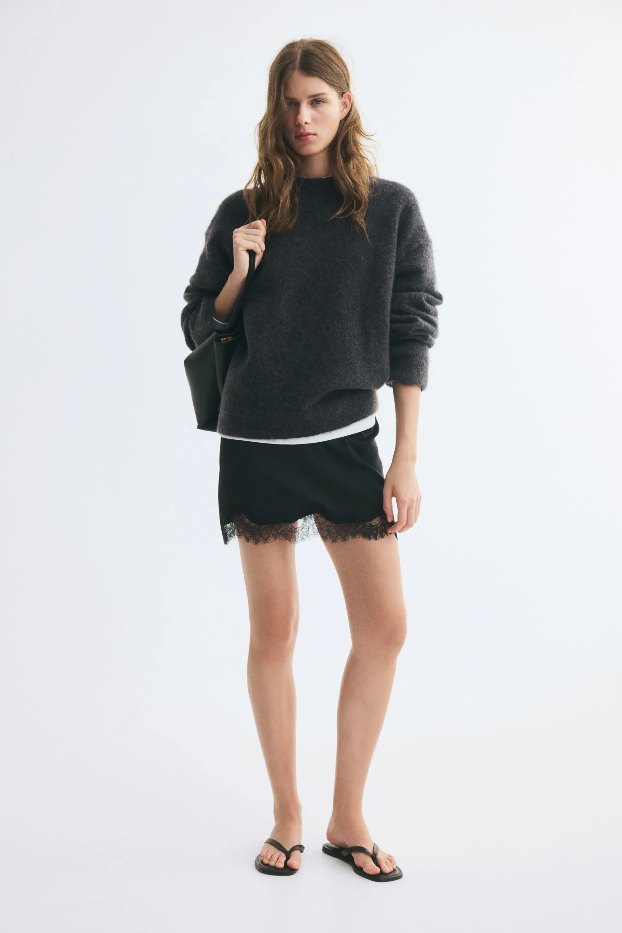 Pull - Gris foncé chiné