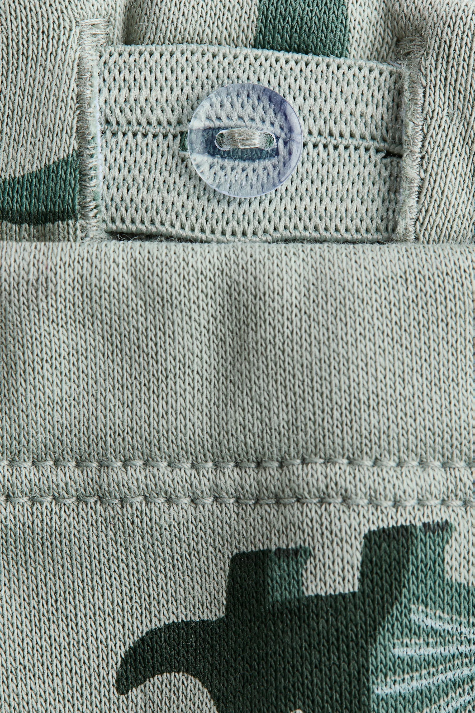 Pantalon jogger en molleton - Vert clair/dinosaures