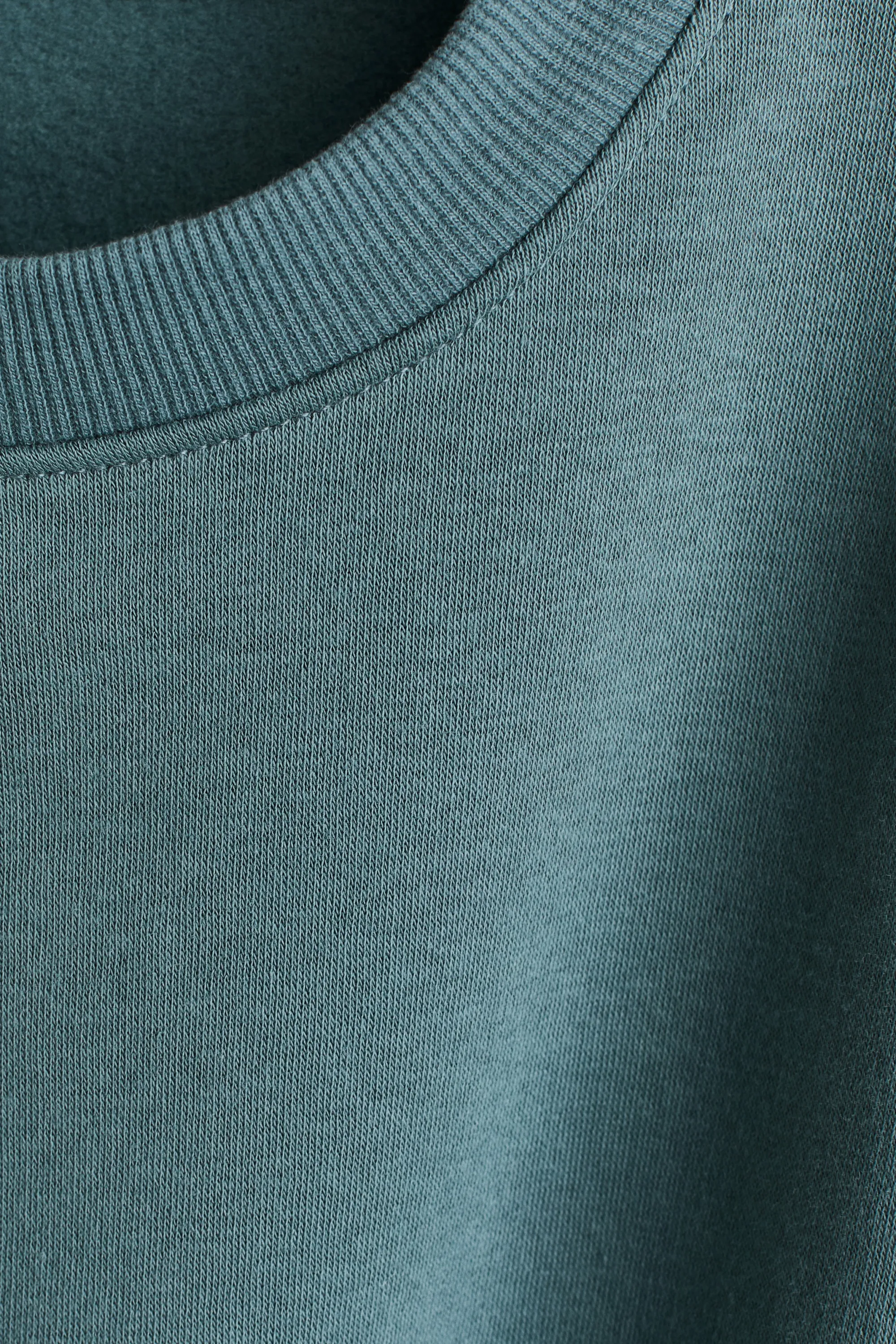 Sweat à l'intérieur brossé - Turquoise