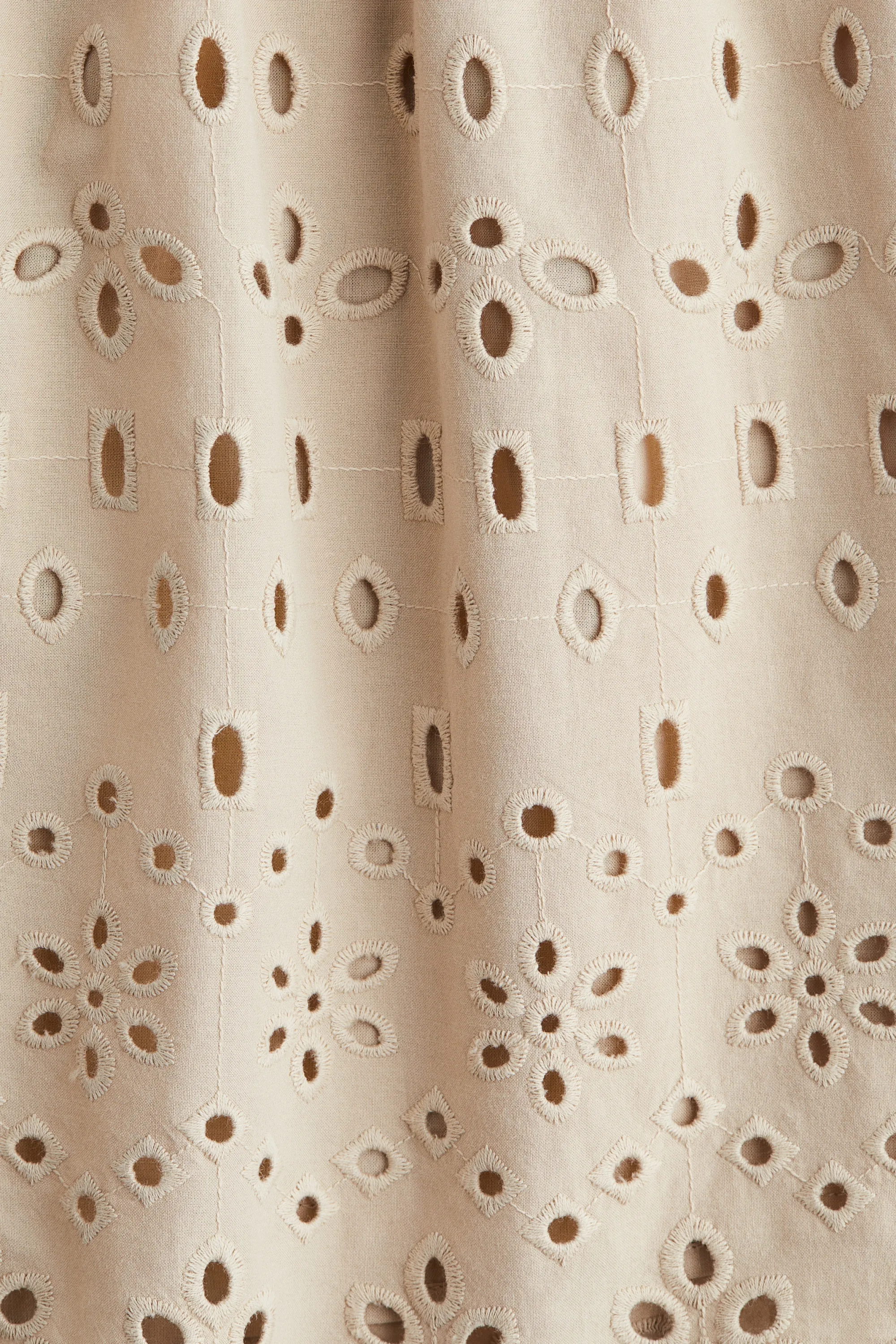 Short avec broderie anglaise - Beige