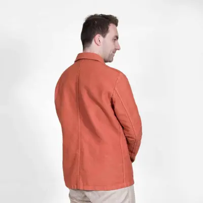Veste Workwear en Moleskine en Coton Bio 4M/5 - Chanterelle — photo 3