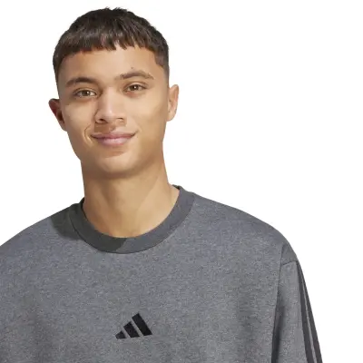 ADIDAS SWEAT COL ROND Anthracite — photo 5
