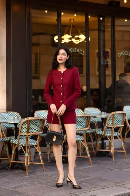 Jacqueline Jacket - Bordeaux — photo 3