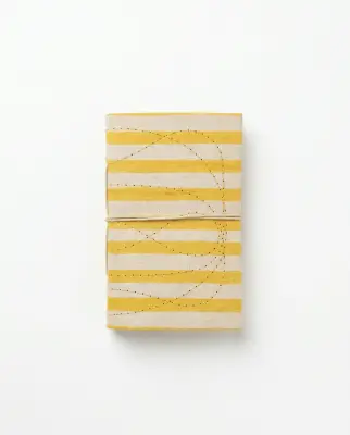 Carnet Indira - Motif Rayures jaunes – Mamamushi Studio — photo 2
