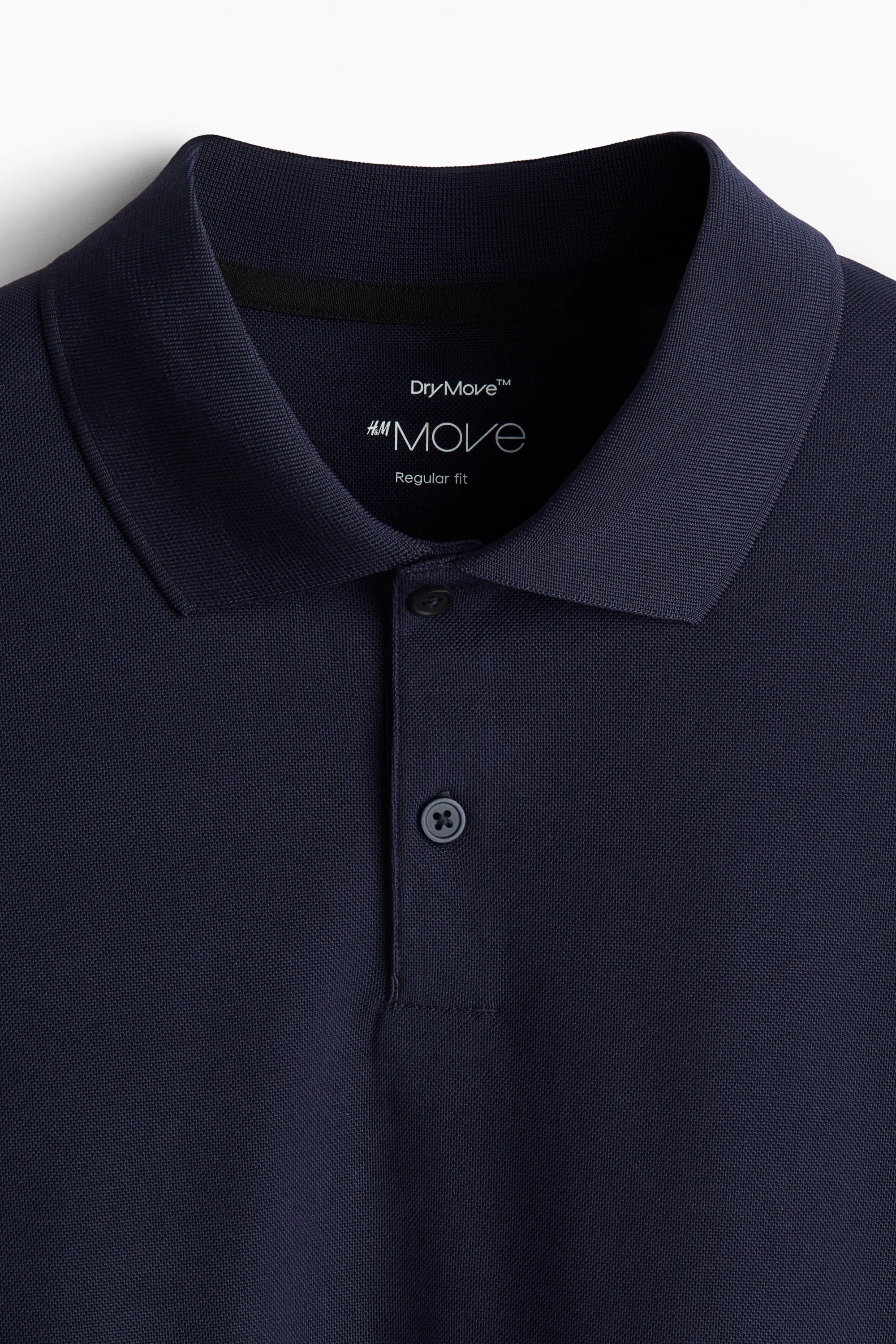 T-shirt de sport Regular Fit en piqué - Bleu marine