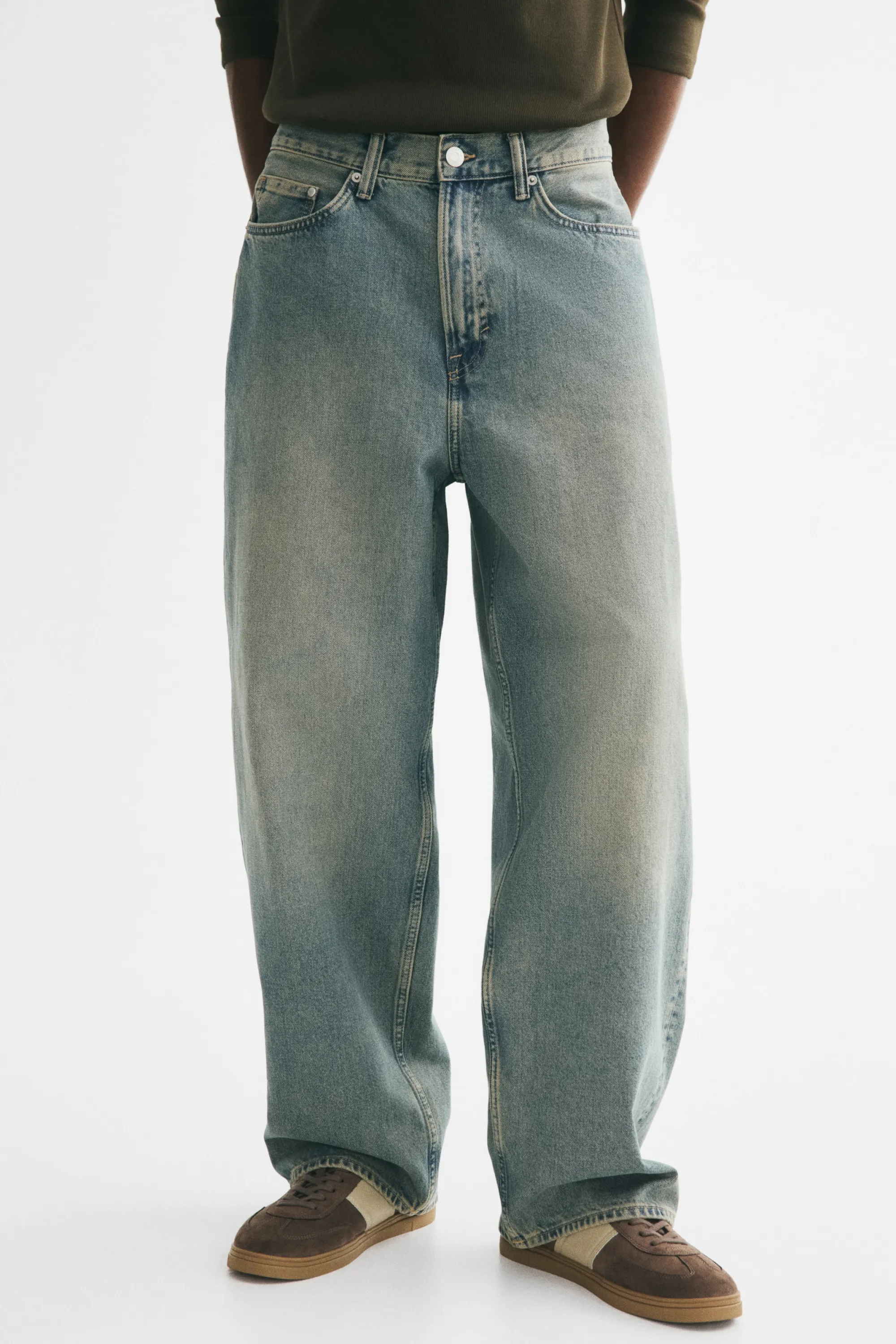 Baggy Jeans - Bleu denim délavé