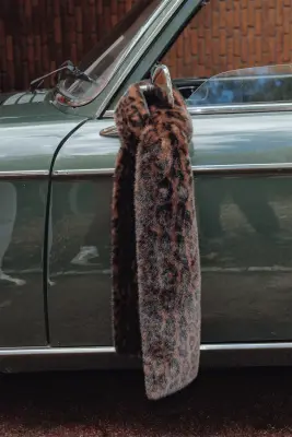 Longue écharpe léopard Femme
