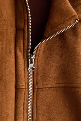 Veste oversize - Marron clair — photo 4