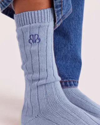 Chaussettes Félice bleu ciel — photo 2