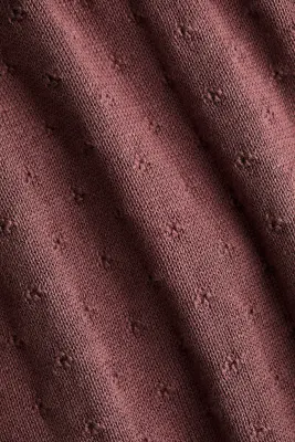Ensemble 2 pièces en maille pointelle - Rose ancien foncé — photo 2