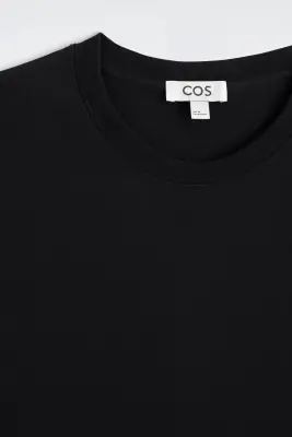 PULL EN COTON COUPE REGULAR - NOIR — photo 5