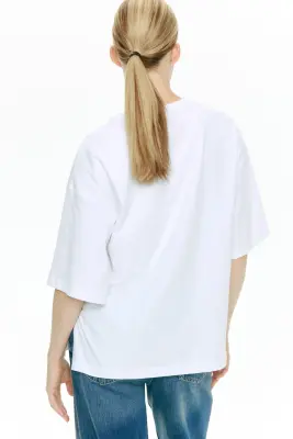 MAMA T-shirt loose - Blanc — photo 2
