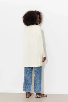 Long cardigan en maille fine — photo 4