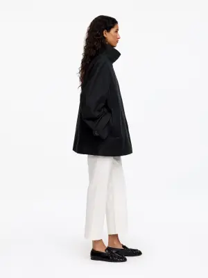 Veste avec col en velours côtelé - Noir — photo 3