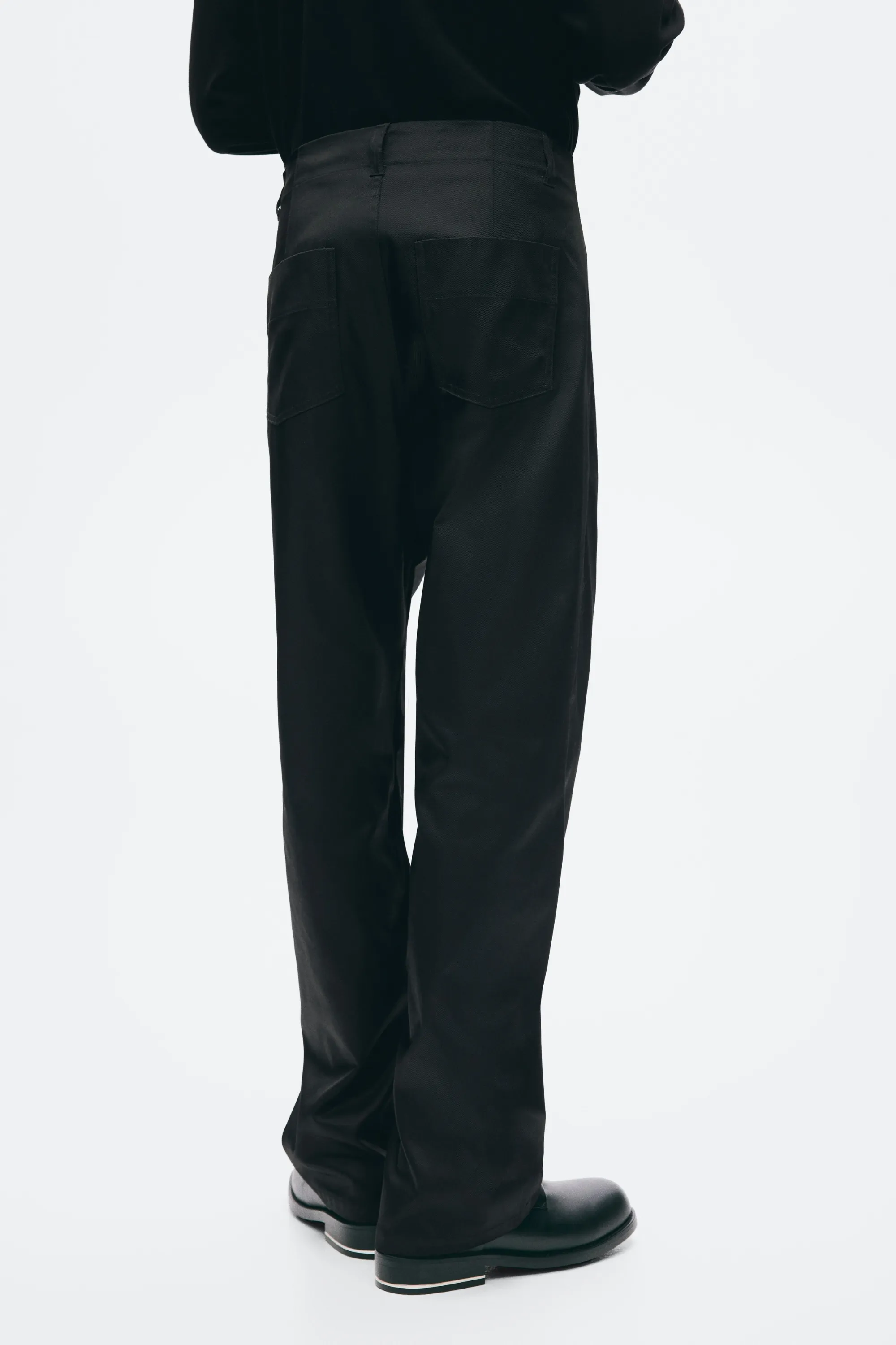 Pantalon chic Slim Fit en twill - Noir