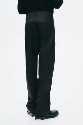 Pantalon chic Slim Fit en twill - Noir — photo 1