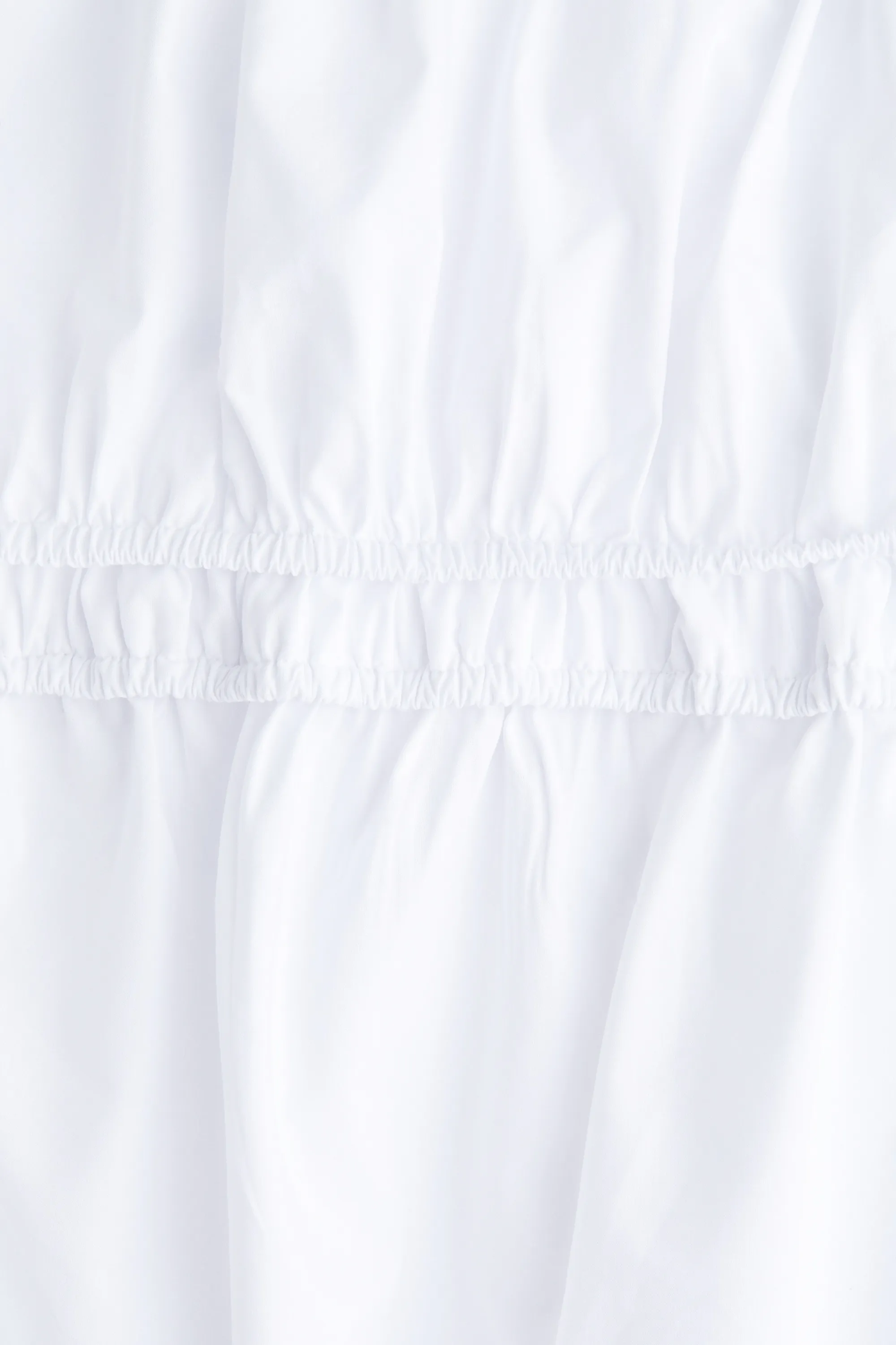 MAMA Robe à bretelles fines en popeline - Blanc