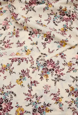 Coupon 3 m en coton fleuri — photo 5