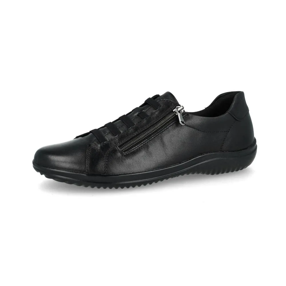 Baskets Remonte D1E09-00 Noires - Lacets Grande Pointure Femme