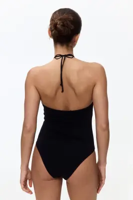 Maillot de bain paddé avec dos nu - Noir — photo 3