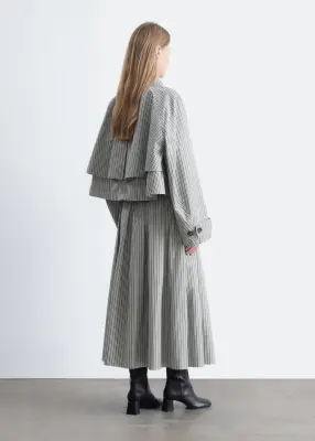 Veste courte - Gris/À carreaux — photo 5