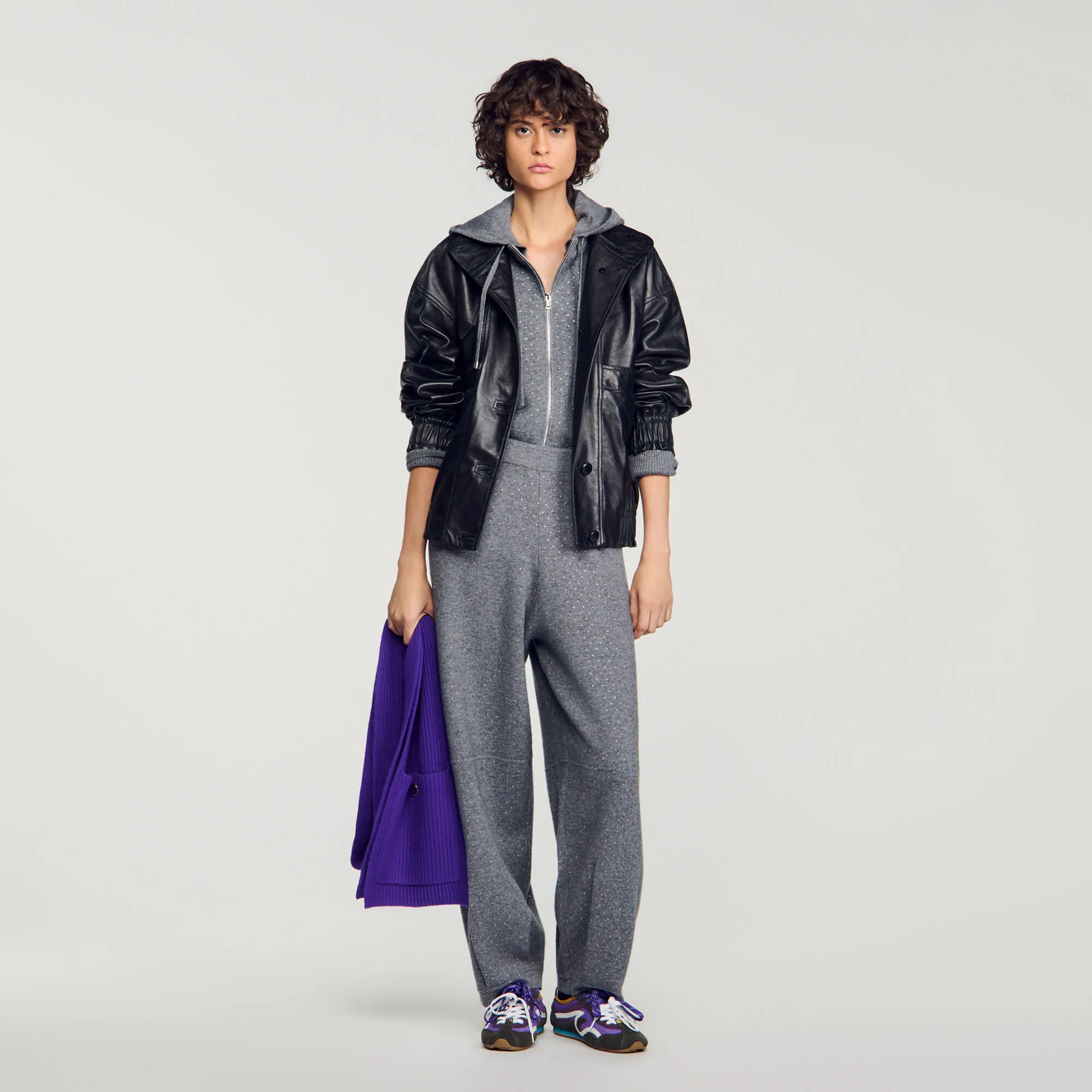 Pantalon de jogging barrel à strass