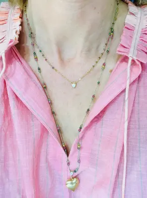 Collier Cléo tourmaline multicolore - Hanka In — photo 2