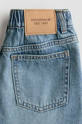 Loose Fit Barrel Jeans - Bleu denim — photo 4