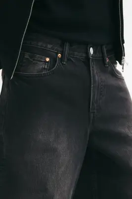 Wide Jeans - Noir denim — photo 2