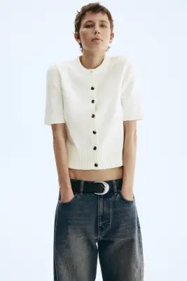 Gilet à manches courtes - Blanc — photo 1