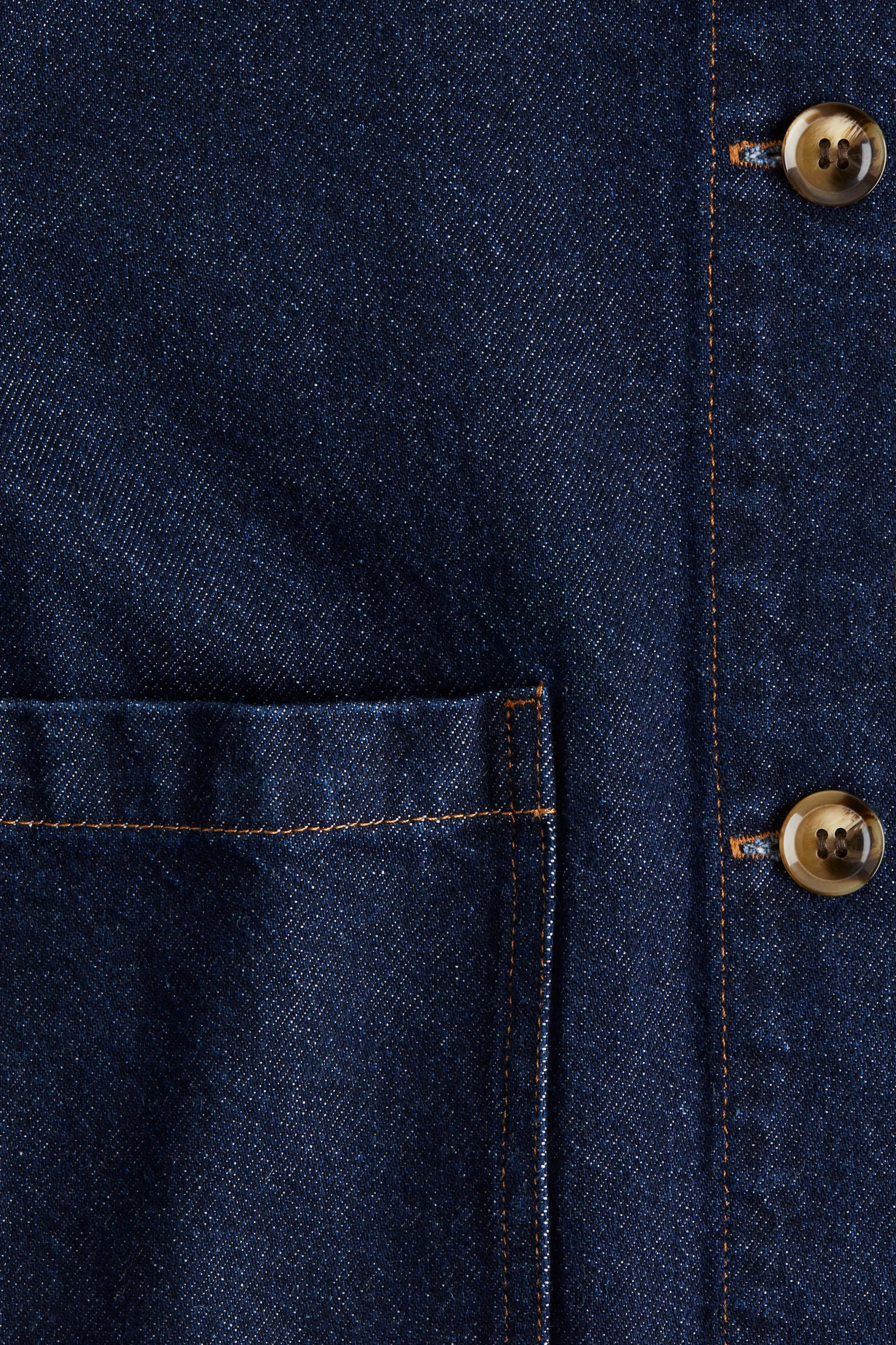 Veste en twill - Bleu denim foncé