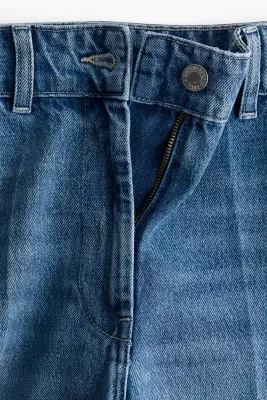 Wide High Jeans - Bleu denim — photo 1