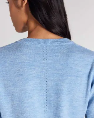Cardigan Rosalie bleu ciel — photo 5