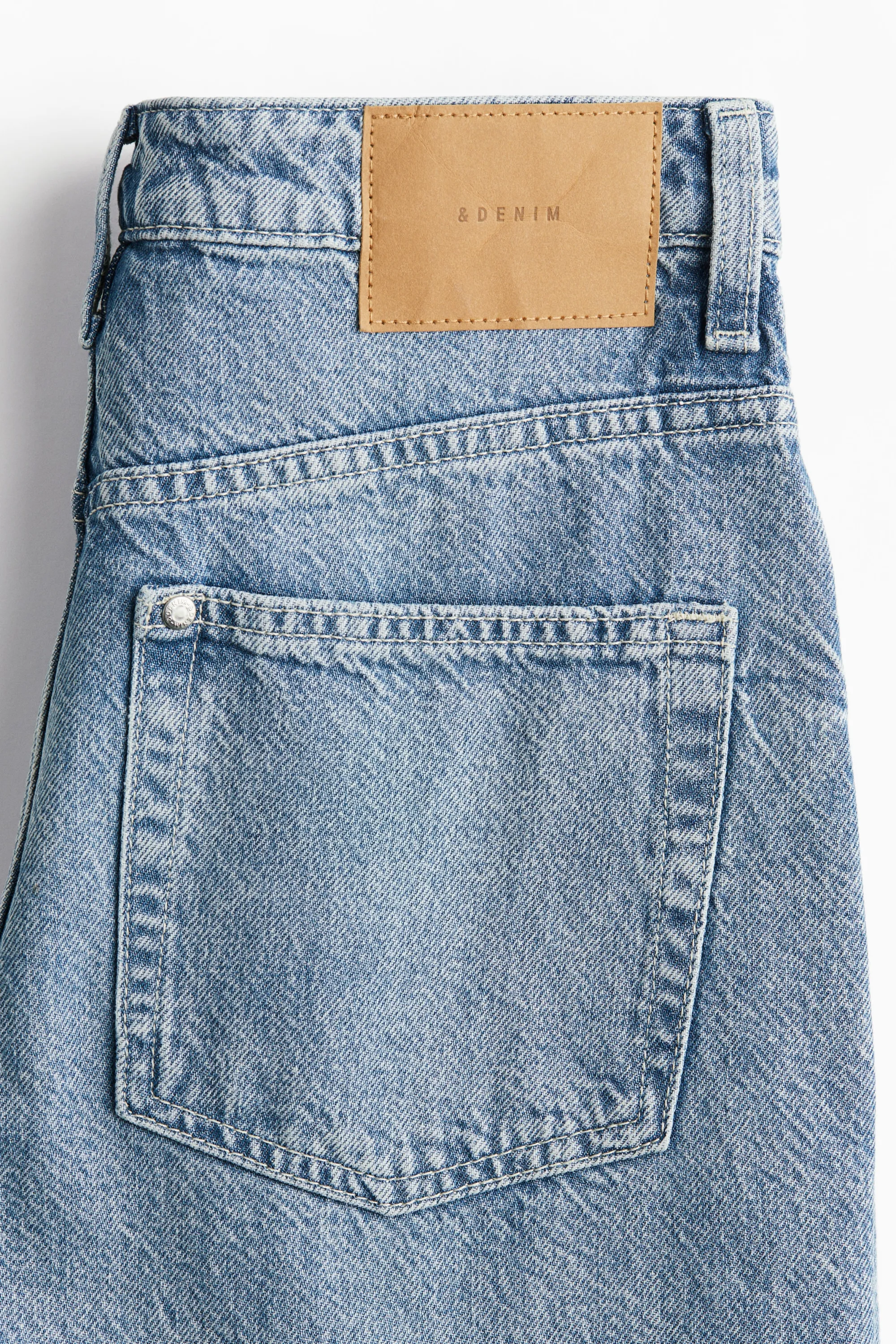 Baggy High Jeans - Bleu denim clair