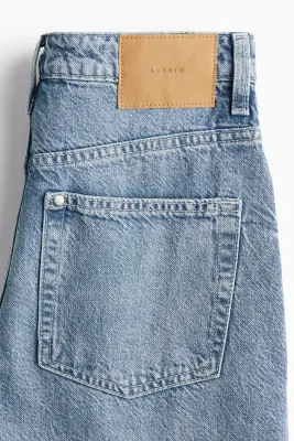 Baggy High Jeans - Bleu denim clair — photo 1