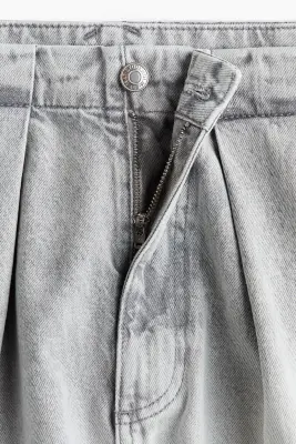 Barrel Regular Waist Ankle Jeans - Gris denim clair — photo 4