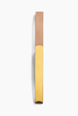 Ceinture façon patchwork - Marron/color block — photo 1