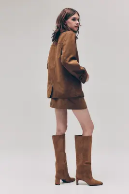 Veste avec col - Beige foncé — photo 3