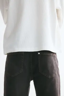 Regular Jeans - Marron denim foncé — photo 3