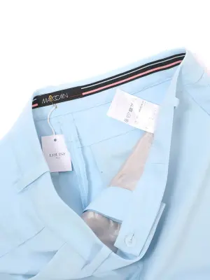 Pantalon tailleur en crêpe bleu clair Prix boutique 229€ Taille 42 — photo 2