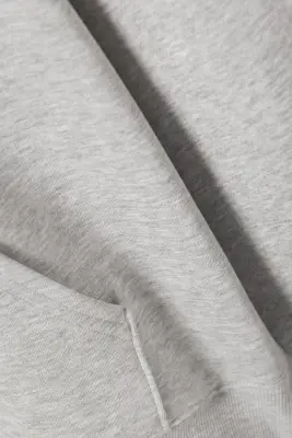 Sweat à capuche oversize d’épaisseur moyenne - Mélange gris clair — photo 3