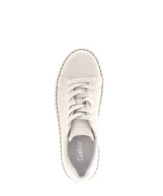 Baskets Gabor 73.240.23 Beige - Cuir Lacets Élastiques Grande Pointure Femme — photo 4