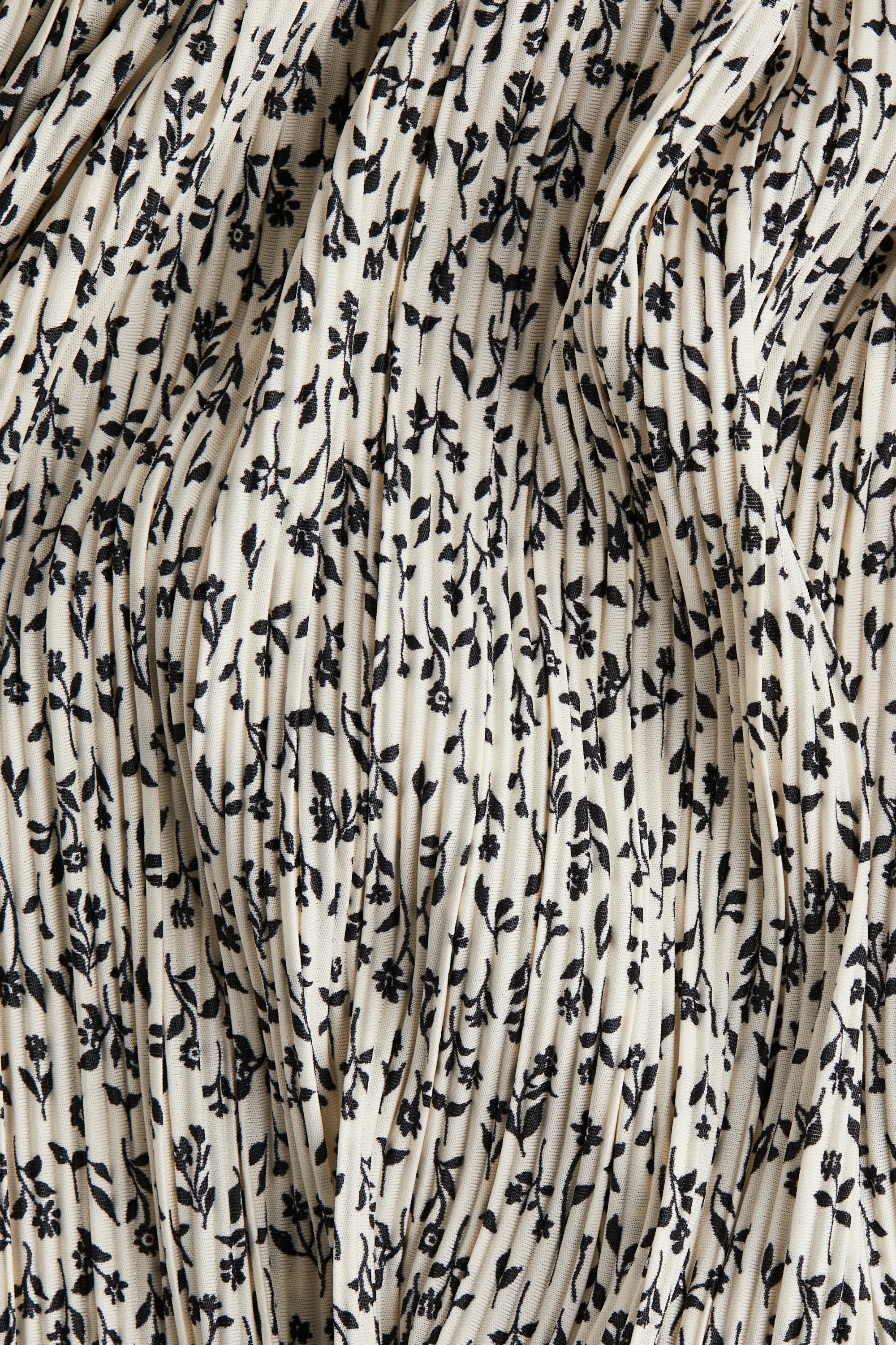 Robe plissée - Beige clair/fleuri