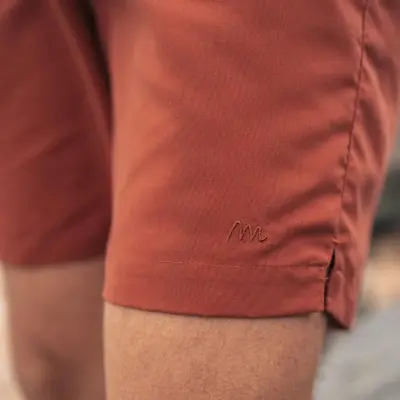 Short de bain terracotta Récif recyclé — photo 4